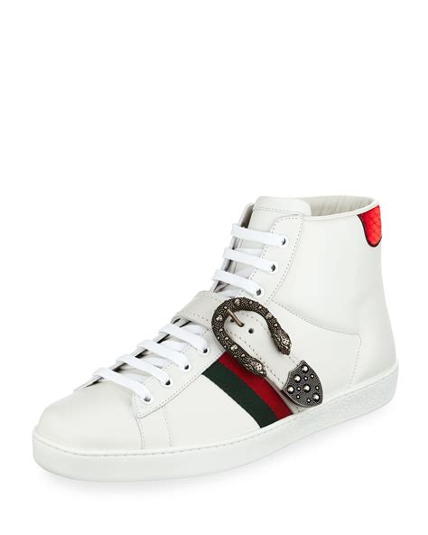 all mens gucci ace sneakers|gucci ace high top sneakers.